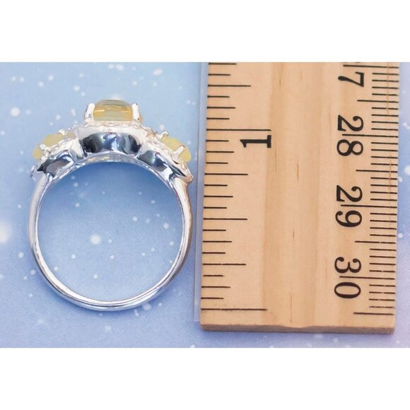 Vintage Silver Tone Champagne Ring | Size 9 | Avon | J24 - Picture 3 of 3